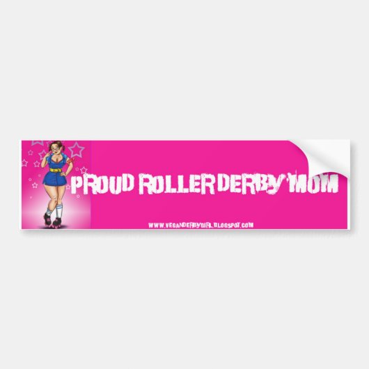 Proud Derby mama Bumpersticker (Voorkant)