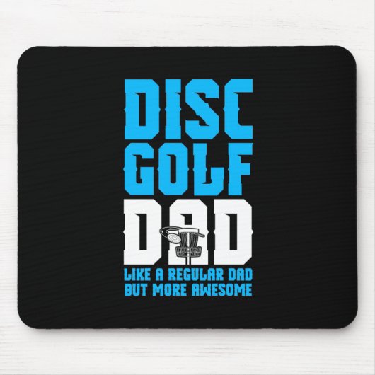 Proud Disk Golf Dad Muismat (Voorkant)