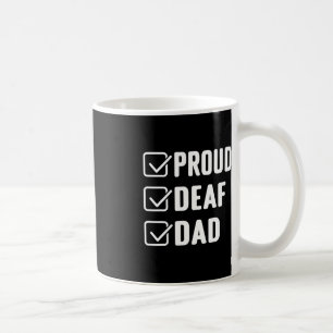 Proud doaf dad ASL Hand gebaar deaf awareness Koffiemok