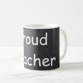 Proud docer Chalkboard Design Gift Idee Koffiemok (Voorkant rechts)