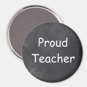 Proud docer Chalkboard Design Gift Idee Magneet (Voorkant / Achterkant)
