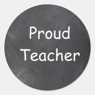 Proud docer Chalkboard Design Gift Idee Ronde Sticker