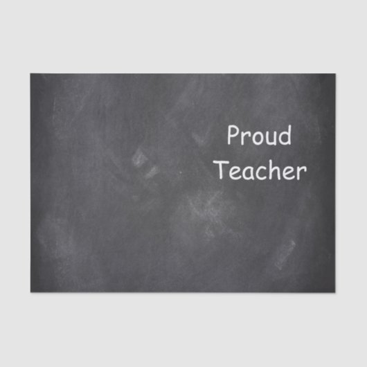Proud docer Chalkboard Design Gift Idee Tissuepapier (Voorkant)