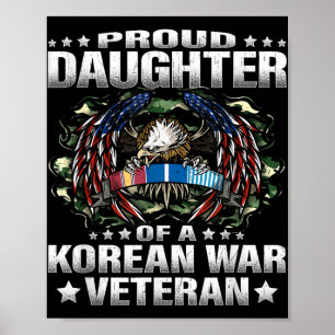 Proud-dochter van een militair veteraan uit de Kor Poster