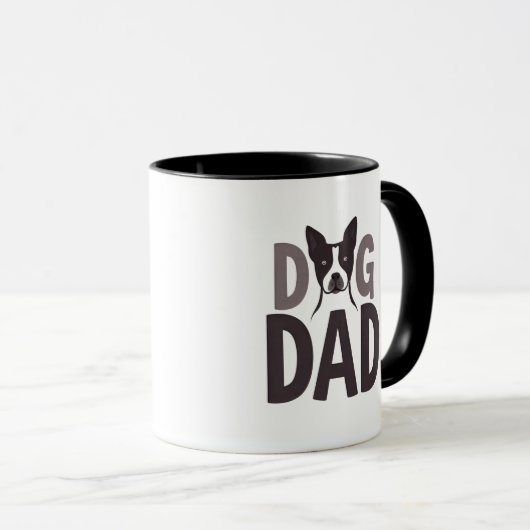 Proud Dog Dad Apparel & Accessories Mok (Voorkant rechts)