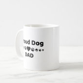 Proud Dog Dad Coffee Mug (Devant gauche)