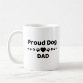 Proud Dog Dad Coffee Mug (Gauche)