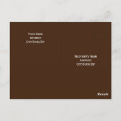 Proud Dog Dad Dark Brown Briefkaart (Achterkant)