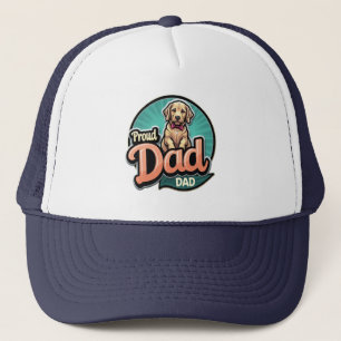 Proud Dog Dad Trucker Pet