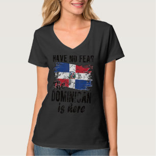 Proud Dominican is hier de vlag van de Dominicaans T-shirt