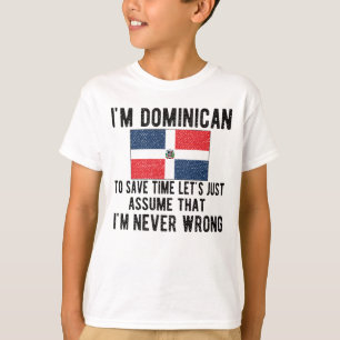 Proud Dominican Roots Dominicaanse Republiek Vlag T-shirt