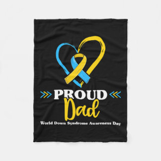 Proud Down Syndrome Dad Awareness Fleece Deken