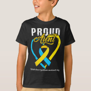 Proud Down Syndroom Tante Awareness T-shirt