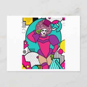 Proud Drag Queen geïnspireerd Briefkaart