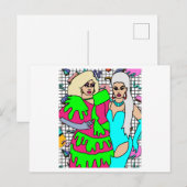 Proud Drag Queen geïnspireerd Briefkaart (Voorkant / Achterkant)