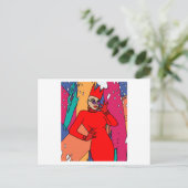 Proud Drag Queen geïnspireerd Briefkaart (Staand voorkant)