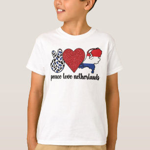 Proud Dutch Roots Nederland vlag Nederlands erfgoe T-shirt