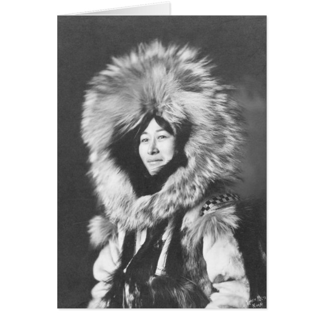 Proud Eskimo Woman - Foto uit de 19e eeuw (Voorkant)
