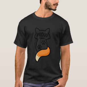 Proud Fandom Furries Tails Ears Furry Person T-shirt