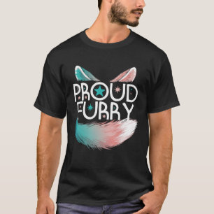 Proud Fandom Furries Tails Ears Furry Person T-shirt