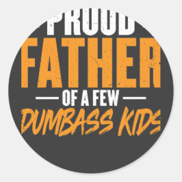 Proud Father Ronde Sticker