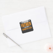 Proud Father Vierkante Sticker (Envelop)