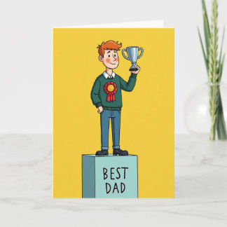 Proud Fathers Day Figure Card Kaart