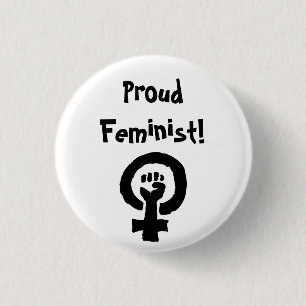 Proud Feminist Pin Ronde Button 3,2 Cm