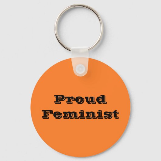 Proud Feminist Sleutelhanger (Voorkant)