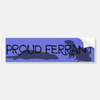 Proud Ferrant Bumpersticker Blue