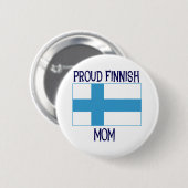 Proud Finse mam Ronde Button 5,7 Cm (Voorkant /achterkant)