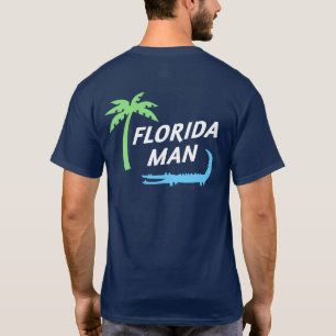 Proud Florida Man Alligator en Palm Tree T-shirt