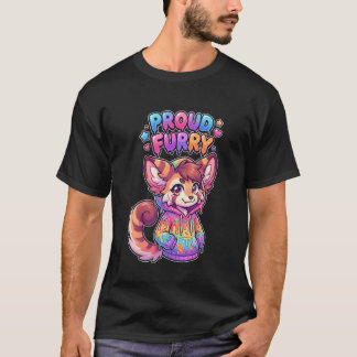Proud Furry Anthro Character Sweet Hoodie Art T-shirt
