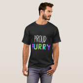 Proud Furry Fursuit Pride Rainbow Fur Cosplay kost T-shirt (Voorkant volledig)