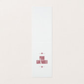 Proud game warden visitekaartjes (Buitenkant ongevouwen)