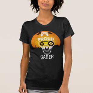 PROUD GAMER - HALLOWEEN GAMNERD NERD T-SHIRT