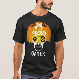 PROUD GAMER - HALLOWEEN GAMNERD NERD T-SHIRT