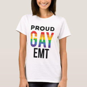 Proud Gay EMT Emergency Medical Technicus T-shirt