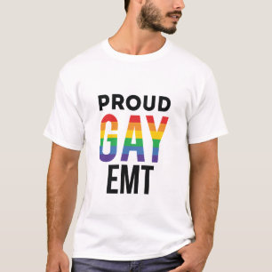 Proud Gay EMT Emergency Medical Technicus T-shirt