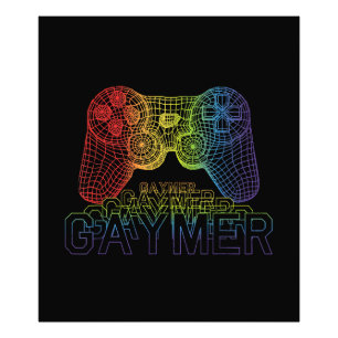 Proud Gaymer, Gay Pride Gaming Foto Afdruk