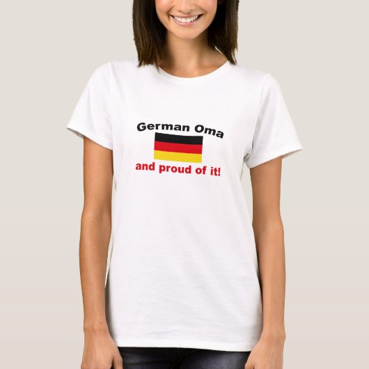 Proud German Oma T-shirt (Voorkant)