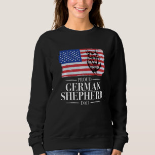 Proud German Shepherd Dad Usa Flag Dog Trui