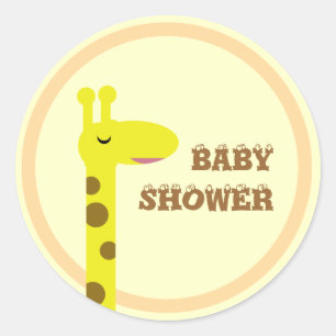 Proud Giraffe Ronde Sticker
