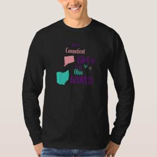 Proud girl Design Just a Conneticut girl in Ohi T-shirt