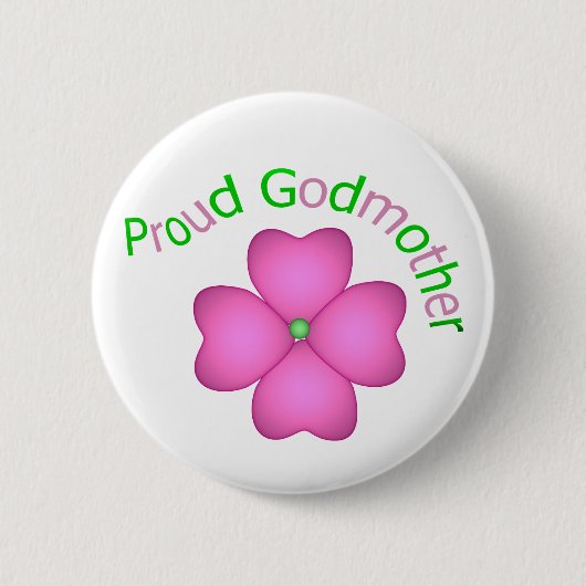 Proud Godmoeder Ronde Button 5,7 Cm (Voorkant)