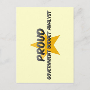 Proud Government Budget Analyst Briefkaart