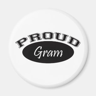 Proud Gram (zwart) Magneet