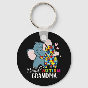 Proud Grandma Autism Awareness Family Matching Shi Sleutelhanger