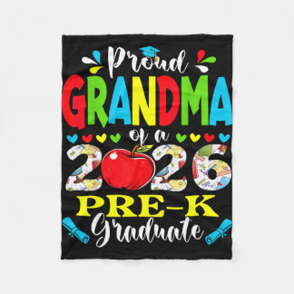 Proud grandma of 2026 pre-k graduate mothers day fleece deken