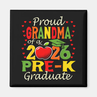 Proud grandma of 2026 pre-k graduate mothers day magneet